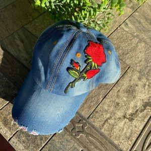 NWOT Boutique Denim Baseball Hat